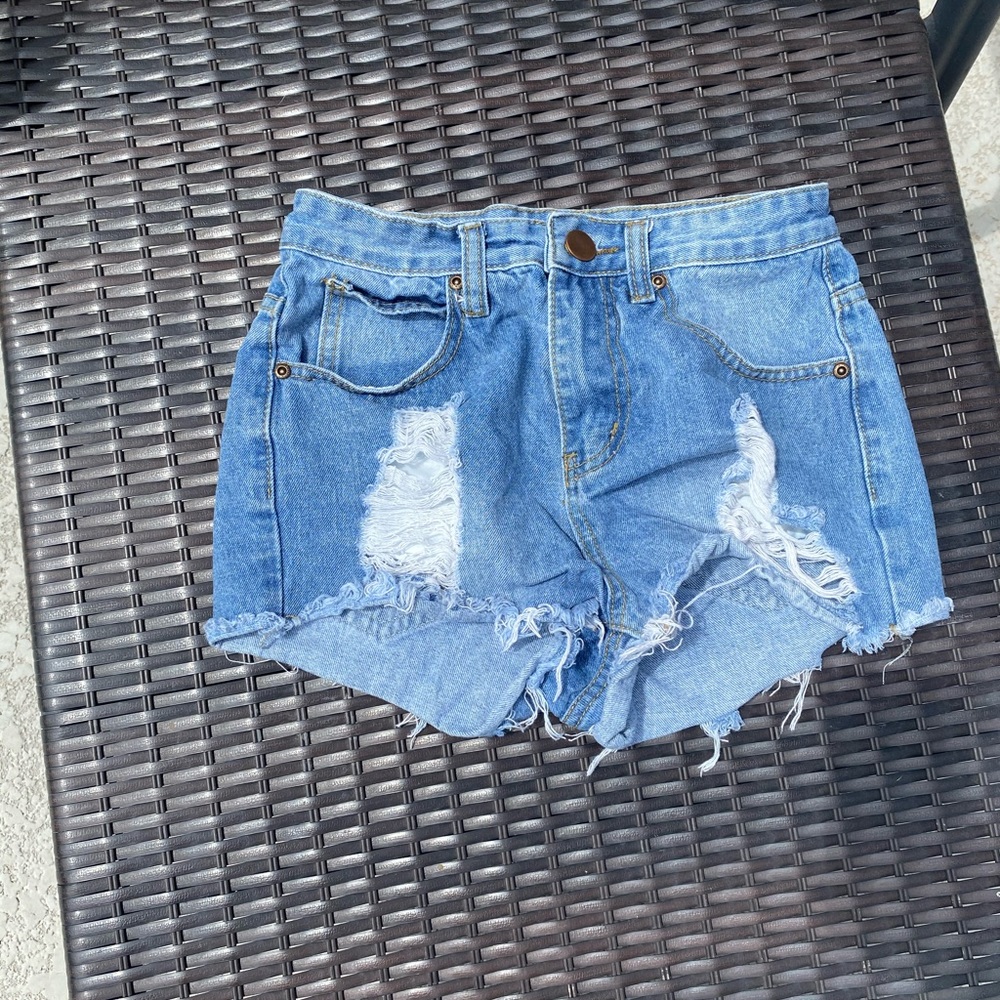 distressed shorts